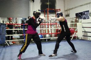 Women’s sparring session at Boxing Central involving girls from Rudy’s Boxing in Warrnambool, ProFit Boxing from Coolaroo and I.A.P in Hallam. Photos by Kieran Marken.